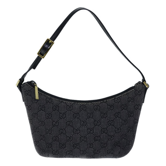 GUCCI GG Canvas Hand Bag Black Auth ep3704 - Picture 2 of 16